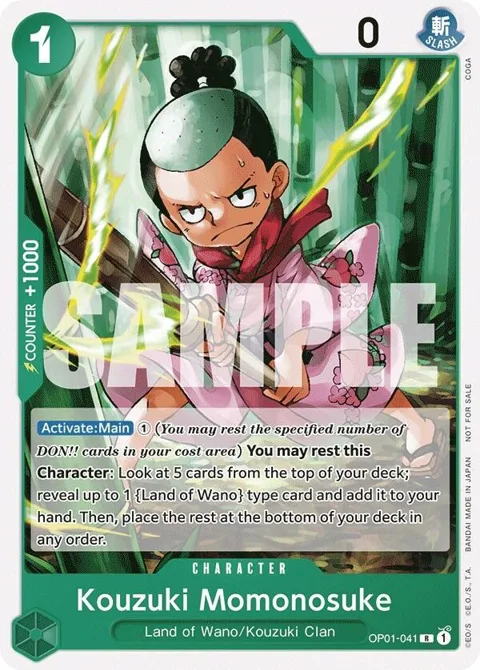 Kouzuki Momonosuke Tournament Pack Vol. 7 OP01-041 One Piece card from One Piece Promotion Cards