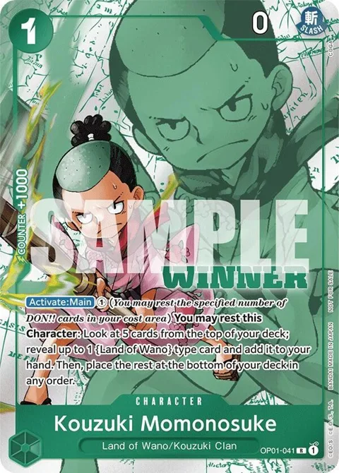 Kouzuki Momonosuke Winner Pack Vol. 7 OP01-041 One Piece card from One Piece Promotion Cards