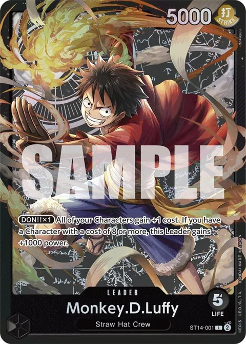 Monkey.D.Luffy ST14-001 One Piece card from Starter Deck 14: 3D2Y