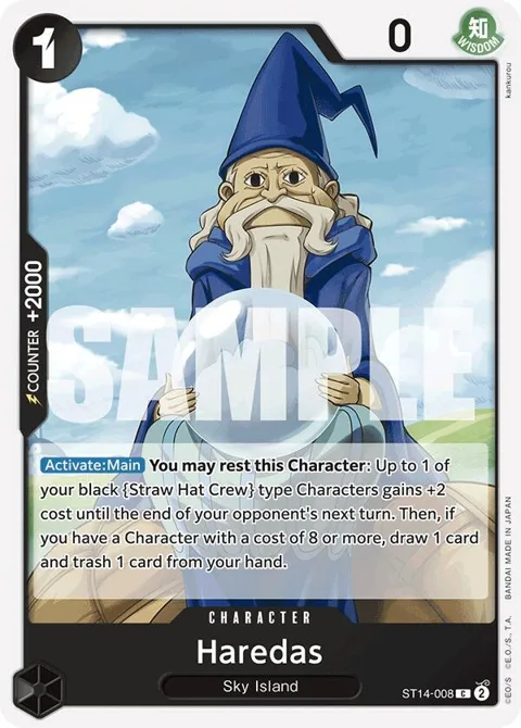 Haredas ST14-008 One Piece card from Starter Deck 14: 3D2Y