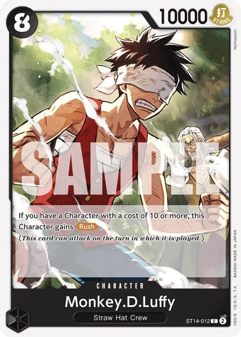 Monkey.D.Luffy ST14-012 One Piece card from Starter Deck 14: 3D2Y