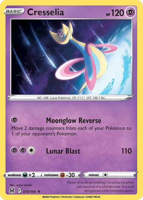 Cresselia #074/196 Pokémon card from Deck Exclusives