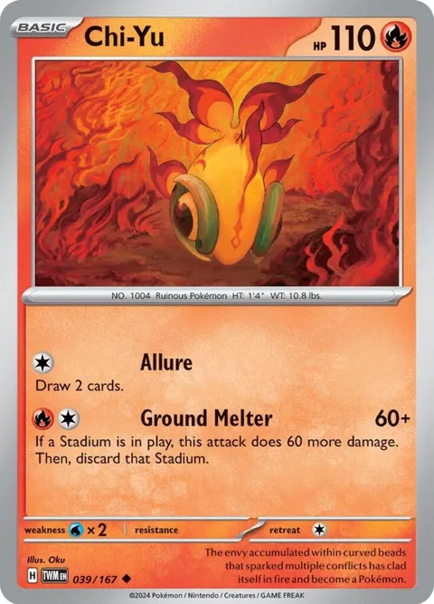 Chi-Yu #039/167 Pokémon card from Twilight Masquerade