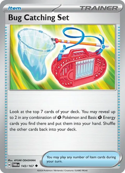 Bug Catching Set #143/167 Reverse Holofoil Pokémon card from Twilight Masquerade