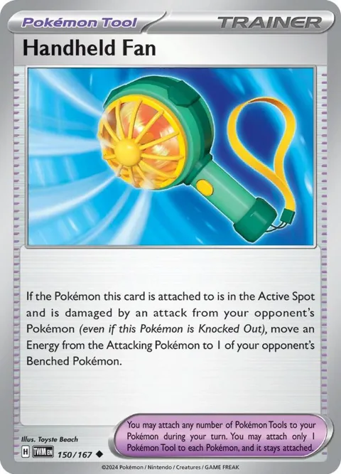 Handheld Fan #150/167 Reverse Holofoil Pokémon card from Twilight Masquerade