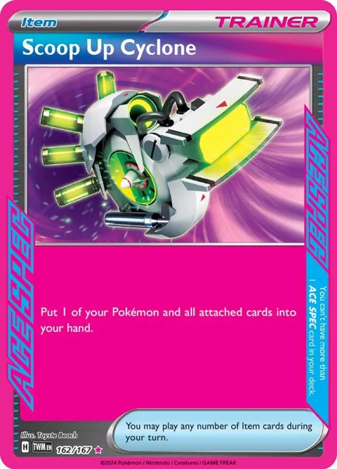 Scoop Up Cyclone #162/167 Holofoil Pokémon card from Twilight Masquerade