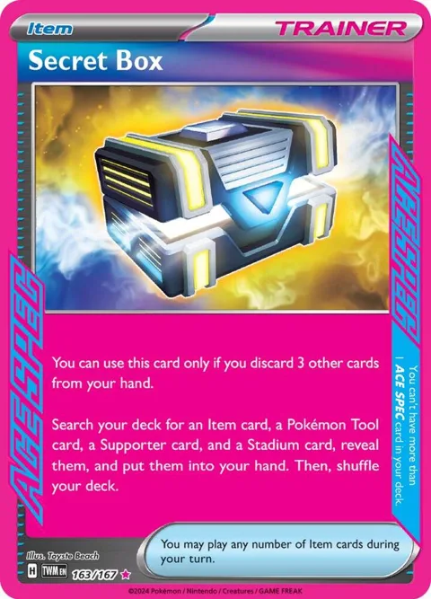 Secret Box #163/167 Holofoil Pokémon card from Twilight Masquerade