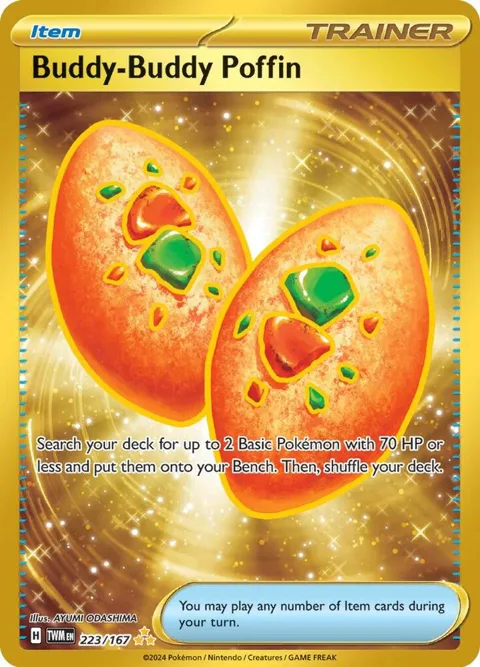 Buddy-Buddy Poffin #223/167 Holofoil Pokémon card from Twilight Masquerade