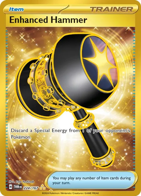 Enhanced Hammer #224/167 Holofoil Pokémon card from Twilight Masquerade