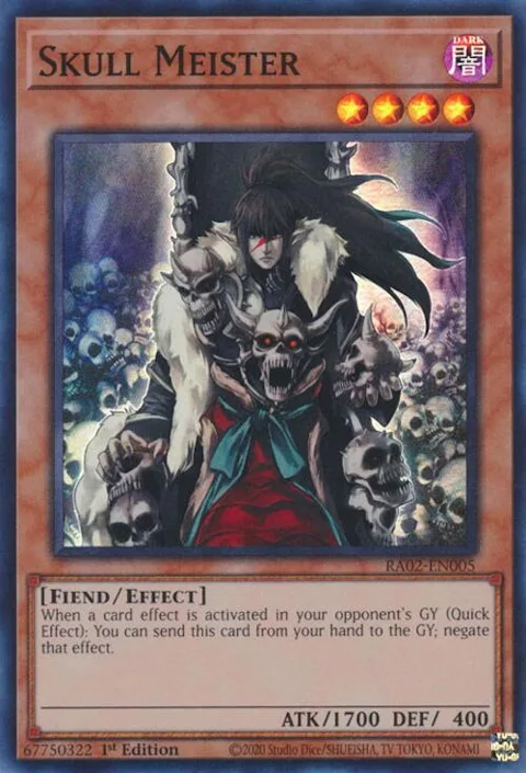 Skull Meister RA02-EN005 Yu-Gi-Oh card from 25th Anniversary Rarity Collection II