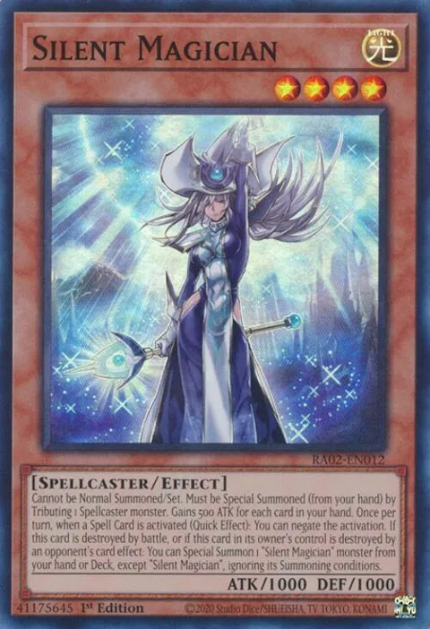Silent Magician RA02-EN012 Yu-Gi-Oh card from 25th Anniversary Rarity Collection II