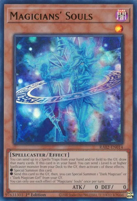 Magicians' Souls RA02-EN014 Yu-Gi-Oh card from 25th Anniversary Rarity Collection II