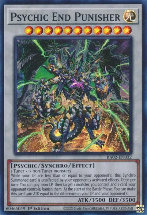 Psychic End Punisher RA02-EN032 Yu-Gi-Oh card from 25th Anniversary Rarity Collection II