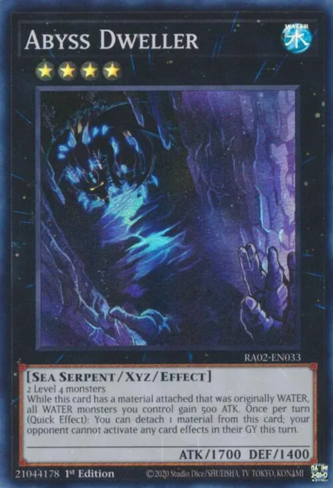 Abyss Dweller RA02-EN033 Yu-Gi-Oh card from 25th Anniversary Rarity Collection II