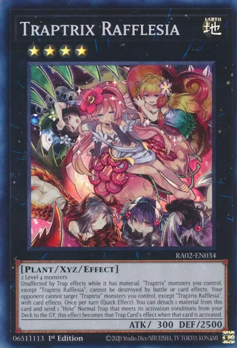 Traptrix Rafflesia RA02-EN034 Yu-Gi-Oh card from 25th Anniversary Rarity Collection II