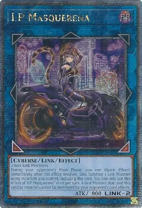I:P Masquerena Alt Art Quarter Century Secret Rare RA02-EN042 Yu-Gi-Oh card from 25th Anniversary Rarity Collection II