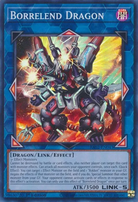 Borrelend Dragon RA02-EN043 Yu-Gi-Oh card from 25th Anniversary Rarity Collection II