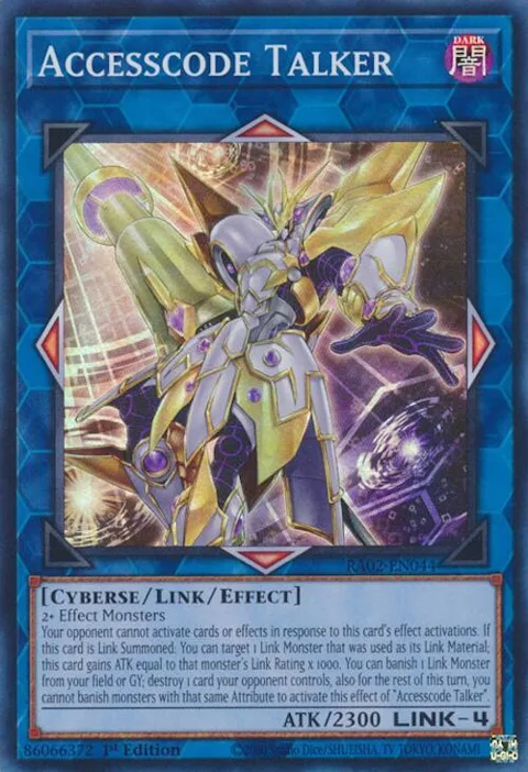Accesscode Talker RA02-EN044 Yu-Gi-Oh card from 25th Anniversary Rarity Collection II
