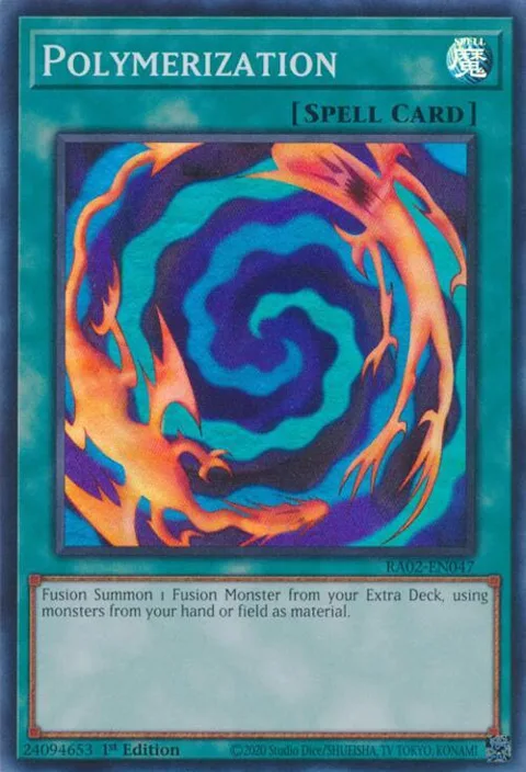 Polymerization RA02-EN047 Yu-Gi-Oh card from 25th Anniversary Rarity Collection II