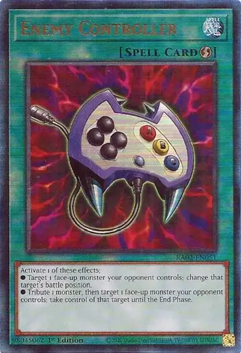 Enemy Controller Prismatic Ultimate Rare RA02-EN051 Yu-Gi-Oh card from 25th Anniversary Rarity Collection II