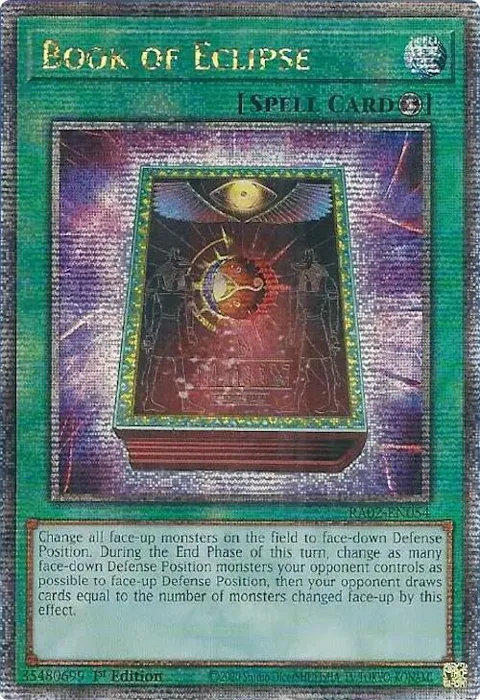 Book of Eclipse Quarter Century Secret Rare RA02-EN054 Yu-Gi-Oh card from 25th Anniversary Rarity Collection II