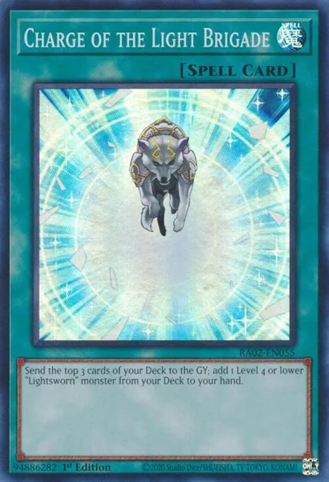 Charge of the Light Brigade RA02-EN055 Yu-Gi-Oh card from 25th Anniversary Rarity Collection II