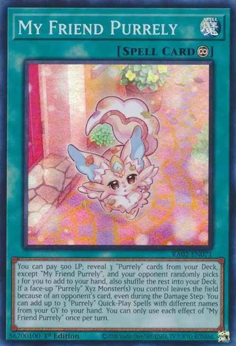 My Friend Purrely RA02-EN071 Yu-Gi-Oh card from 25th Anniversary Rarity Collection II