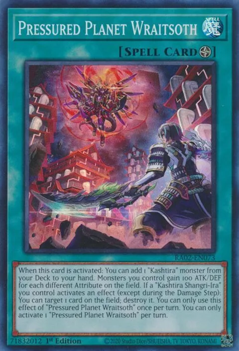 Pressured Planet Wraitsoth RA02-EN073 Yu-Gi-Oh card from 25th Anniversary Rarity Collection II