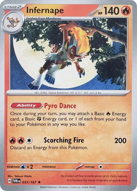 Infernape #033/167 Pokémon card from Deck Exclusives