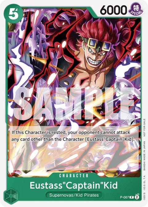 Eustass"Captain"Kid OP-07 Pre-Release Tournament P-067 One Piece card from One Piece Promotion Cards