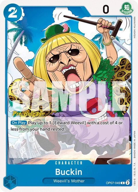 Buckin OP07-049 Pre-Release One Piece card from 500 Years in the Future Pre-Release Cards