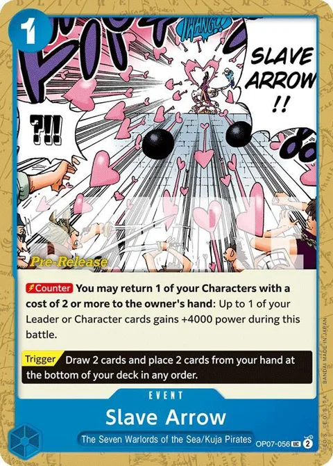 Slave Arrow OP07-056 Pre-Release One Piece card from 500 Years in the Future Pre-Release Cards