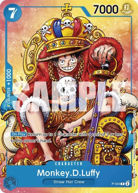 Monkey.D.Luffy Convention Promo 2024 P-043 Foil One Piece card from One Piece Promotion Cards