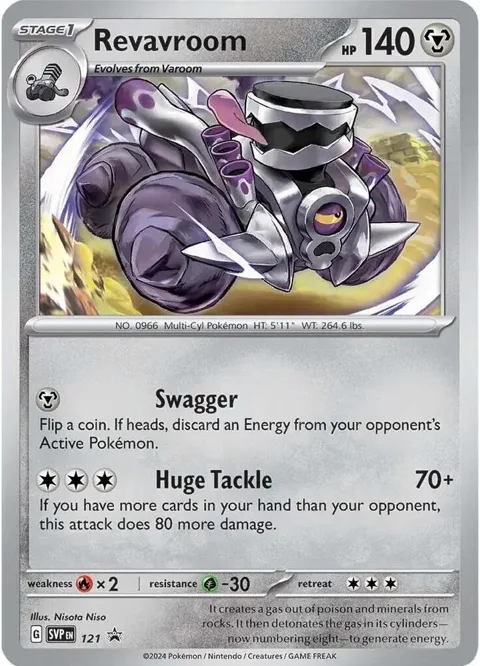 Revavroom #121 Holofoil Pokémon card from Scarlet & Violet Promo Cards