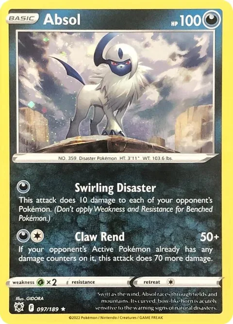 Absol - 097/189 Cosmos Holo #097/189 Holofoil Pokémon card from Miscellaneous Cards & Products