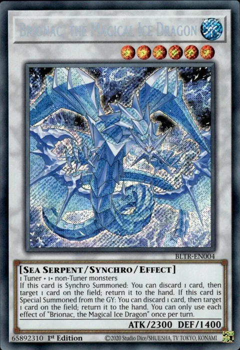 Brionac, the Magical Ice Dragon BLTR-EN004 Yu-Gi-Oh card from Battles of Legend: Terminal Revenge