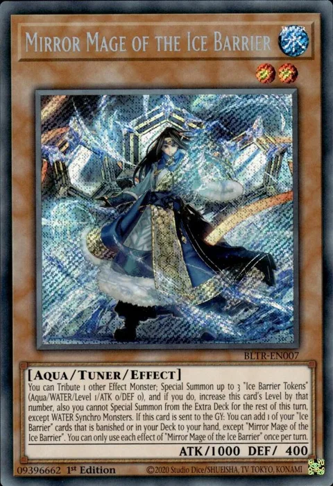 Mirror Mage of the Ice Barrier BLTR-EN007 Yu-Gi-Oh card from Battles of Legend: Terminal Revenge