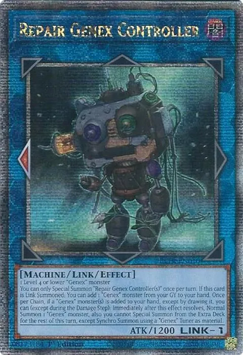 Repair Genex Controller Quarter Century Secret Rare BLTR-EN010 Yu-Gi-Oh card from Battles of Legend: Terminal Revenge