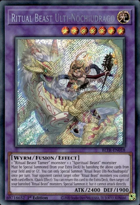 Ritual Beast Ulti-Nochiudrago BLTR-EN018 Yu-Gi-Oh card from Battles of Legend: Terminal Revenge