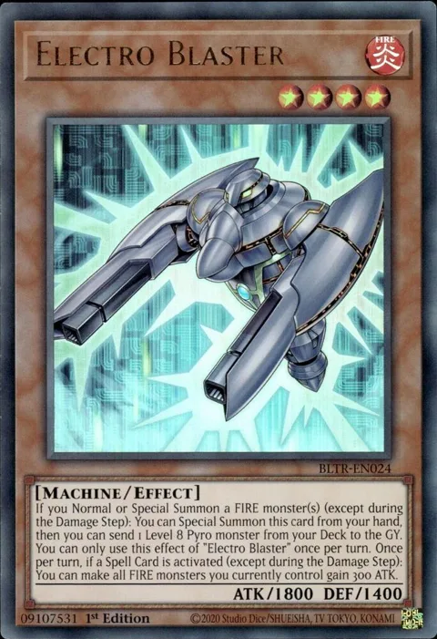 Electro Blaster BLTR-EN024 Yu-Gi-Oh card from Battles of Legend: Terminal Revenge