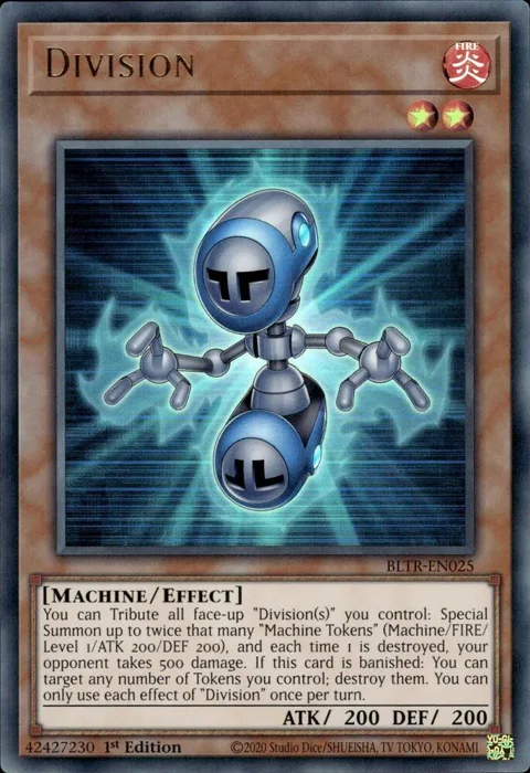 Division BLTR-EN025 Yu-Gi-Oh card from Battles of Legend: Terminal Revenge