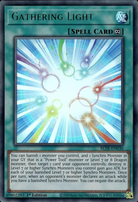 Gathering Light BLTR-EN030 Yu-Gi-Oh card from Battles of Legend: Terminal Revenge