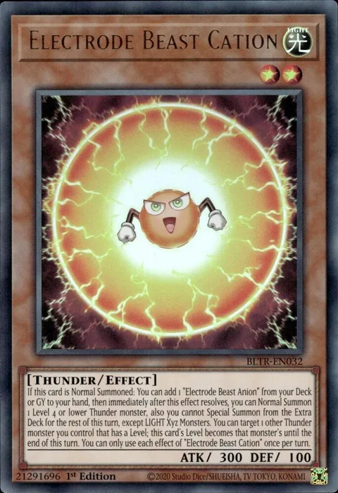 Electrode Beast Cation BLTR-EN032 Yu-Gi-Oh card from Battles of Legend: Terminal Revenge