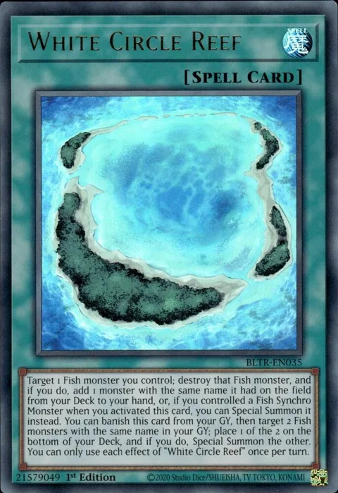 White Circle Reef BLTR-EN035 Yu-Gi-Oh card from Battles of Legend: Terminal Revenge