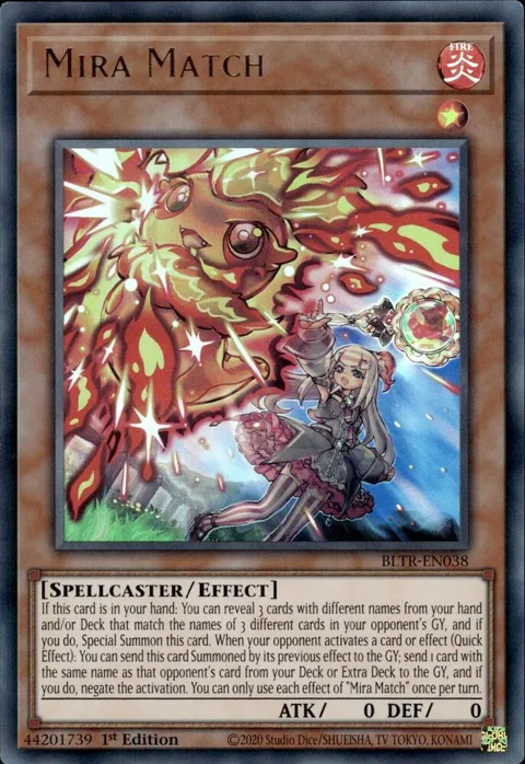 Mira Match BLTR-EN038 Yu-Gi-Oh card from Battles of Legend: Terminal Revenge