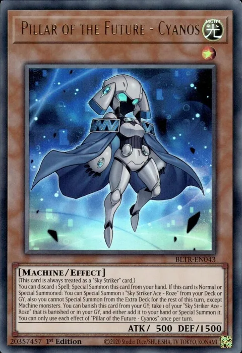 Pillar of the Future - Cyanos BLTR-EN043 Yu-Gi-Oh card from Battles of Legend: Terminal Revenge