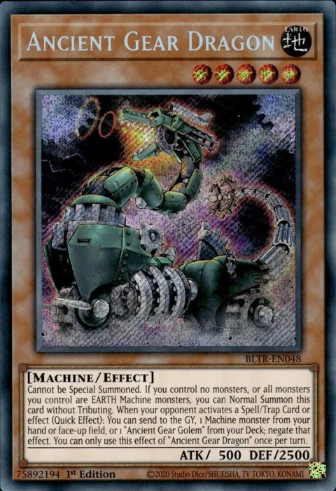 Ancient Gear Dragon BLTR-EN048 Yu-Gi-Oh card from Battles of Legend: Terminal Revenge