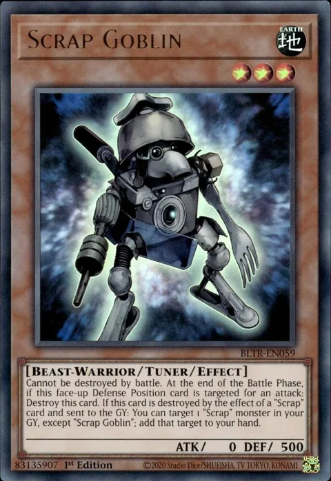 Scrap Goblin BLTR-EN059 Yu-Gi-Oh card from Battles of Legend: Terminal Revenge