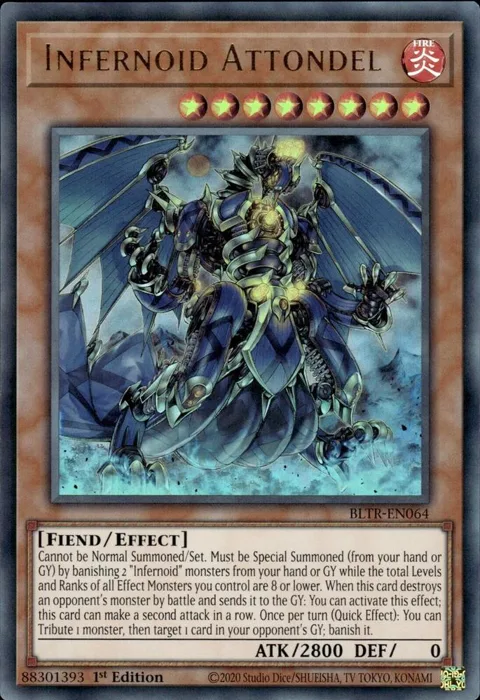 Infernoid Attondel BLTR-EN064 Yu-Gi-Oh card from Battles of Legend: Terminal Revenge