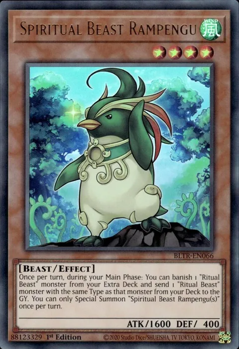 Spiritual Beast Rampengu BLTR-EN066 Yu-Gi-Oh card from Battles of Legend: Terminal Revenge